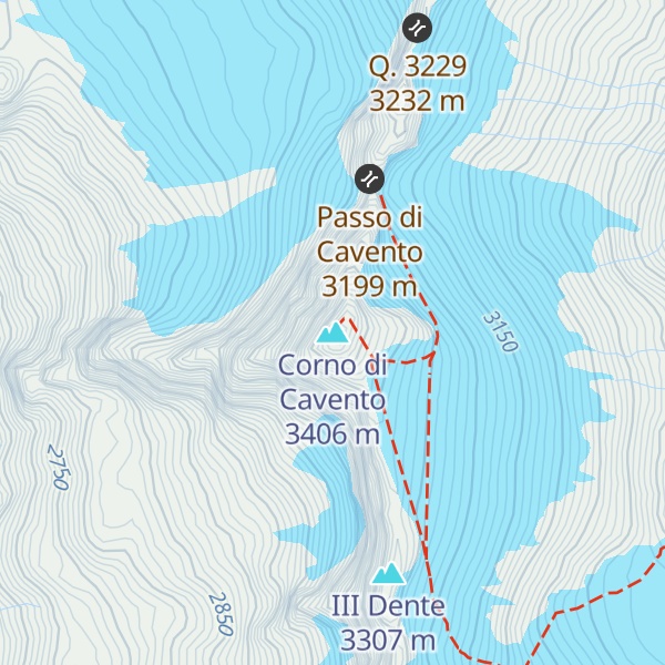Map of Corno di Cavento