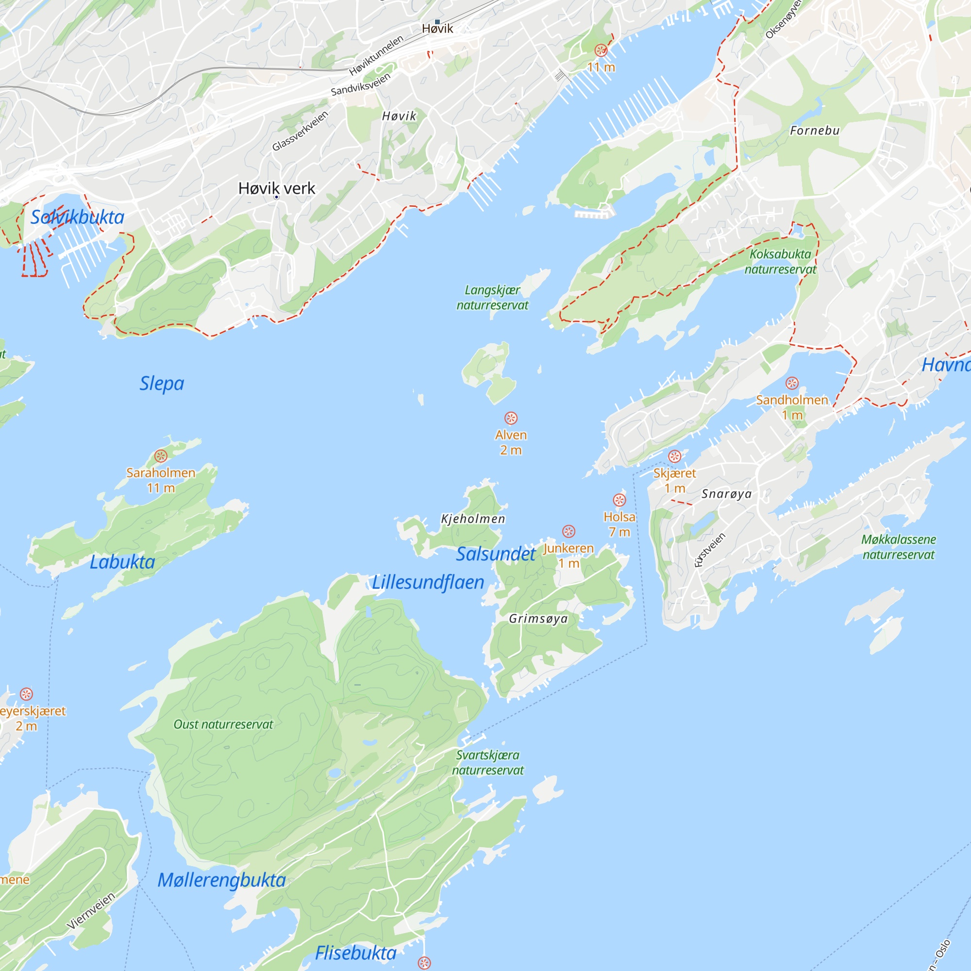 Kjeholmen map