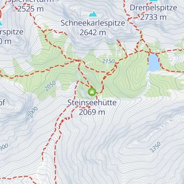 Map of Steinseehütte