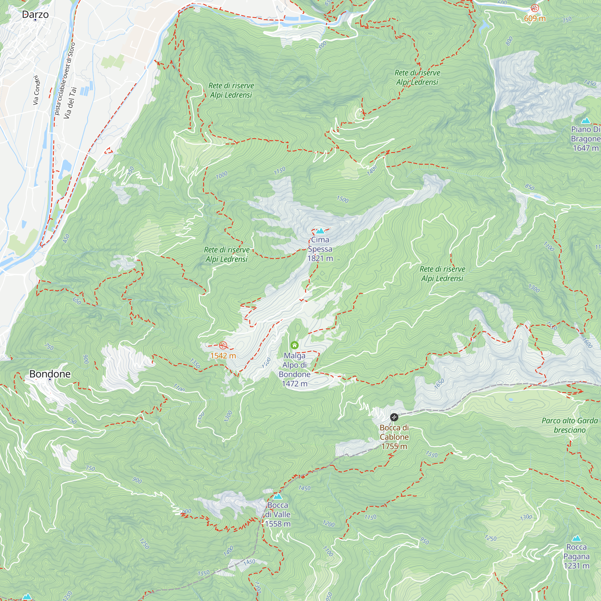 Bivacco malga Alpo di Storo map