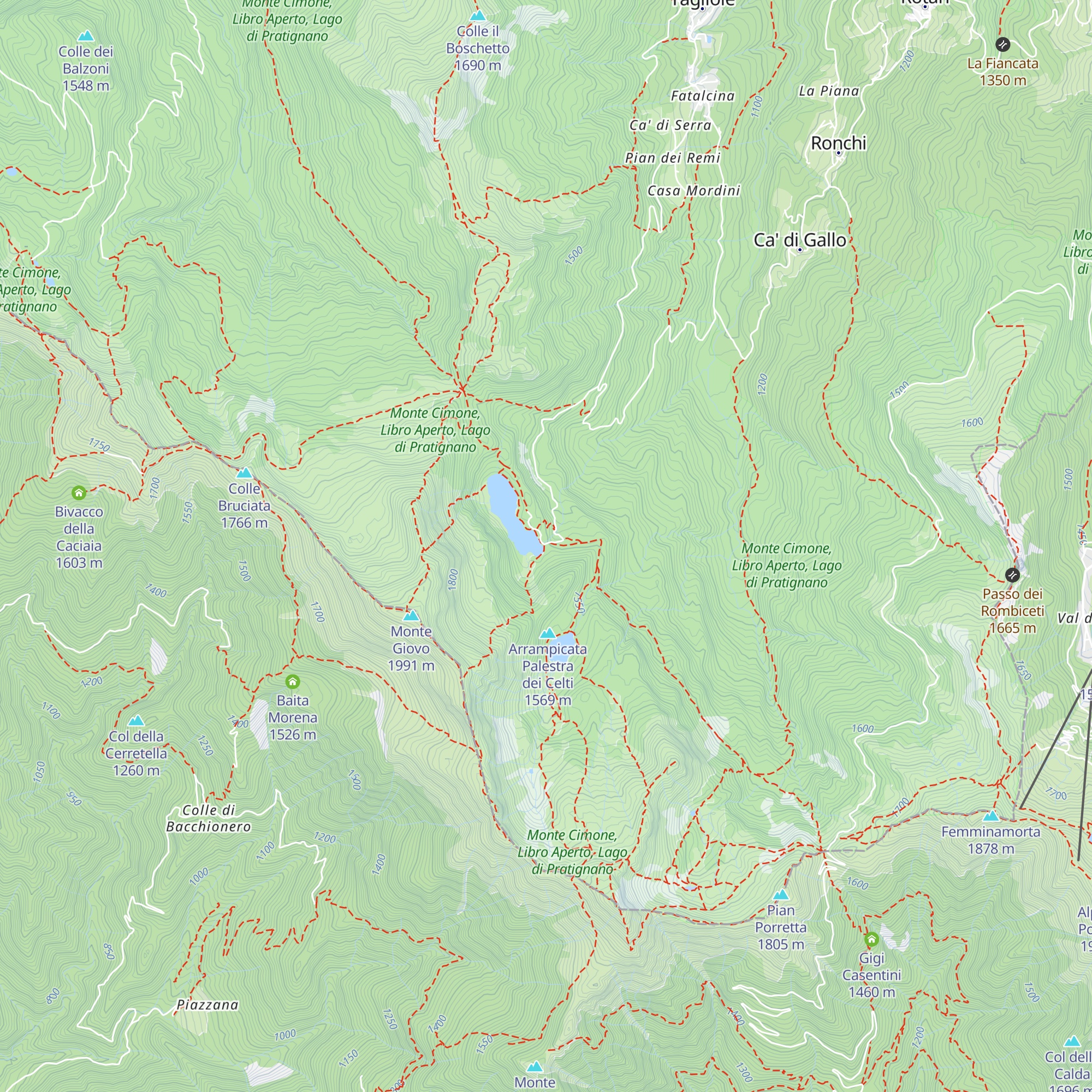 Rifugio Vittoria map