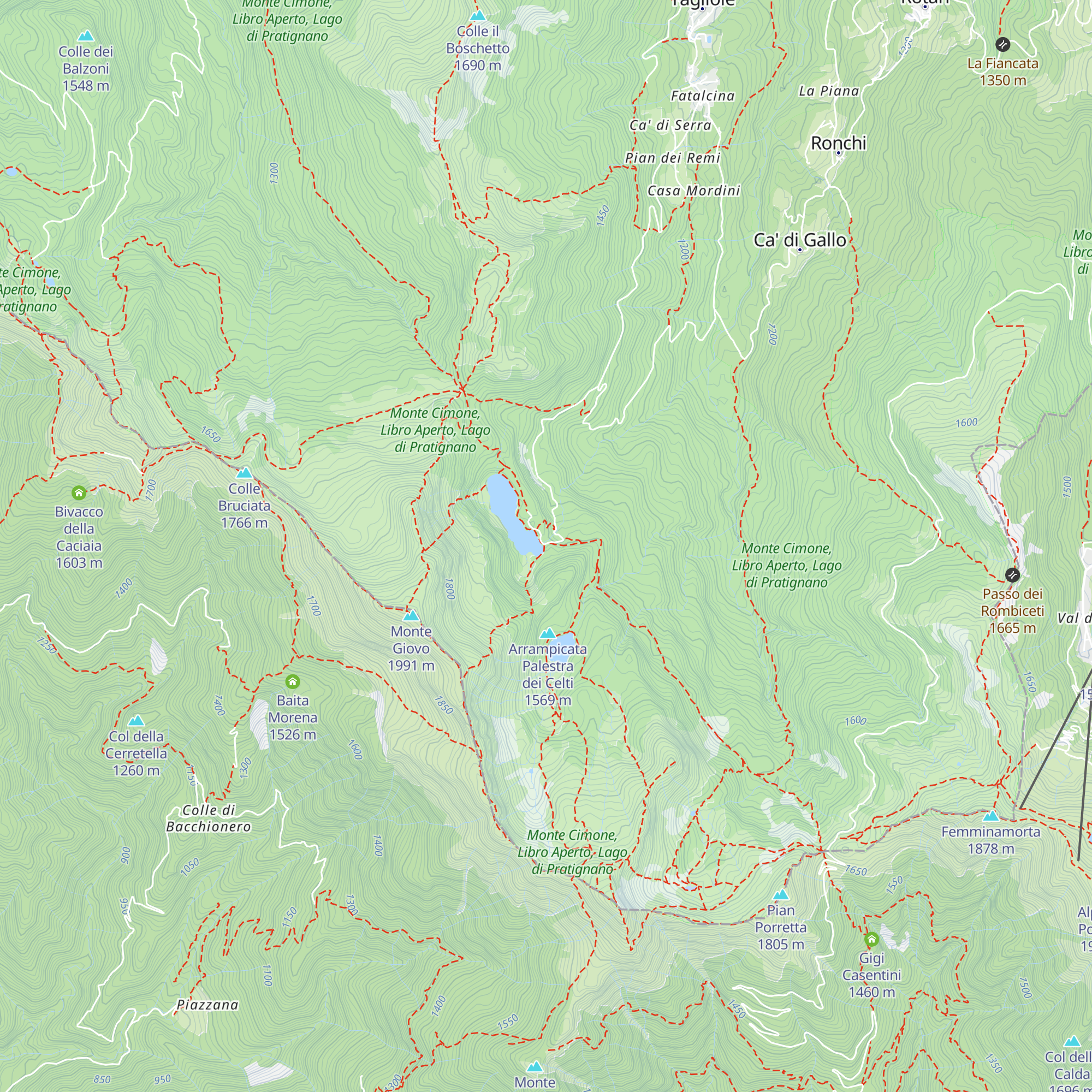 Rifugio Vittoria map
