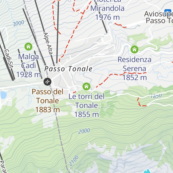 Map of Le torri del Tonale