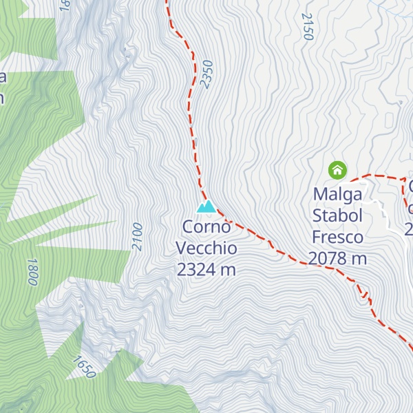 Map of Corno Vecchio