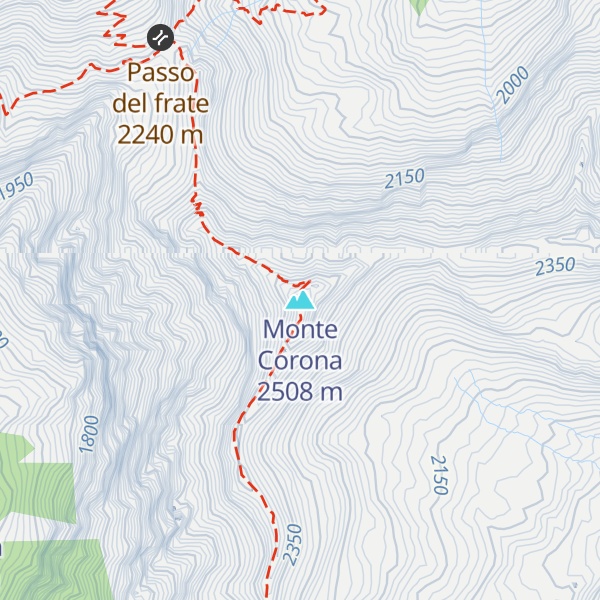 Map of Monte Corona