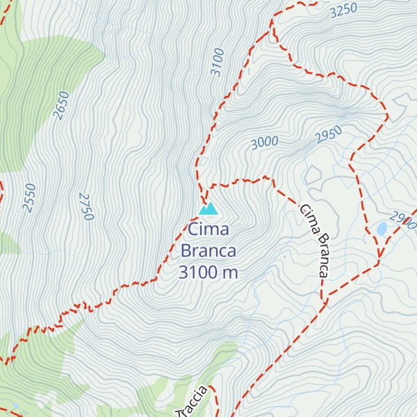 Map of Cima Branca