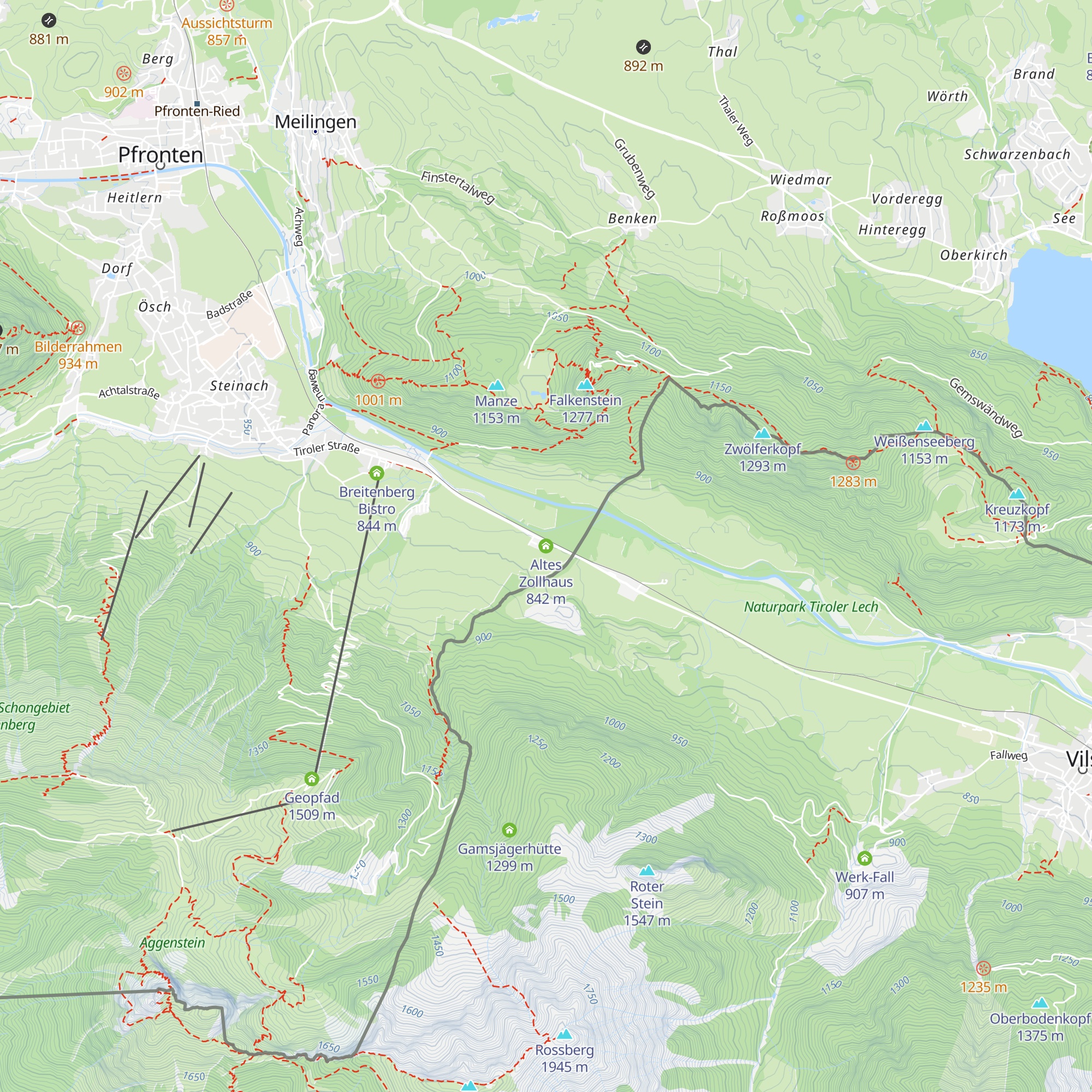 Altes Zollhaus map