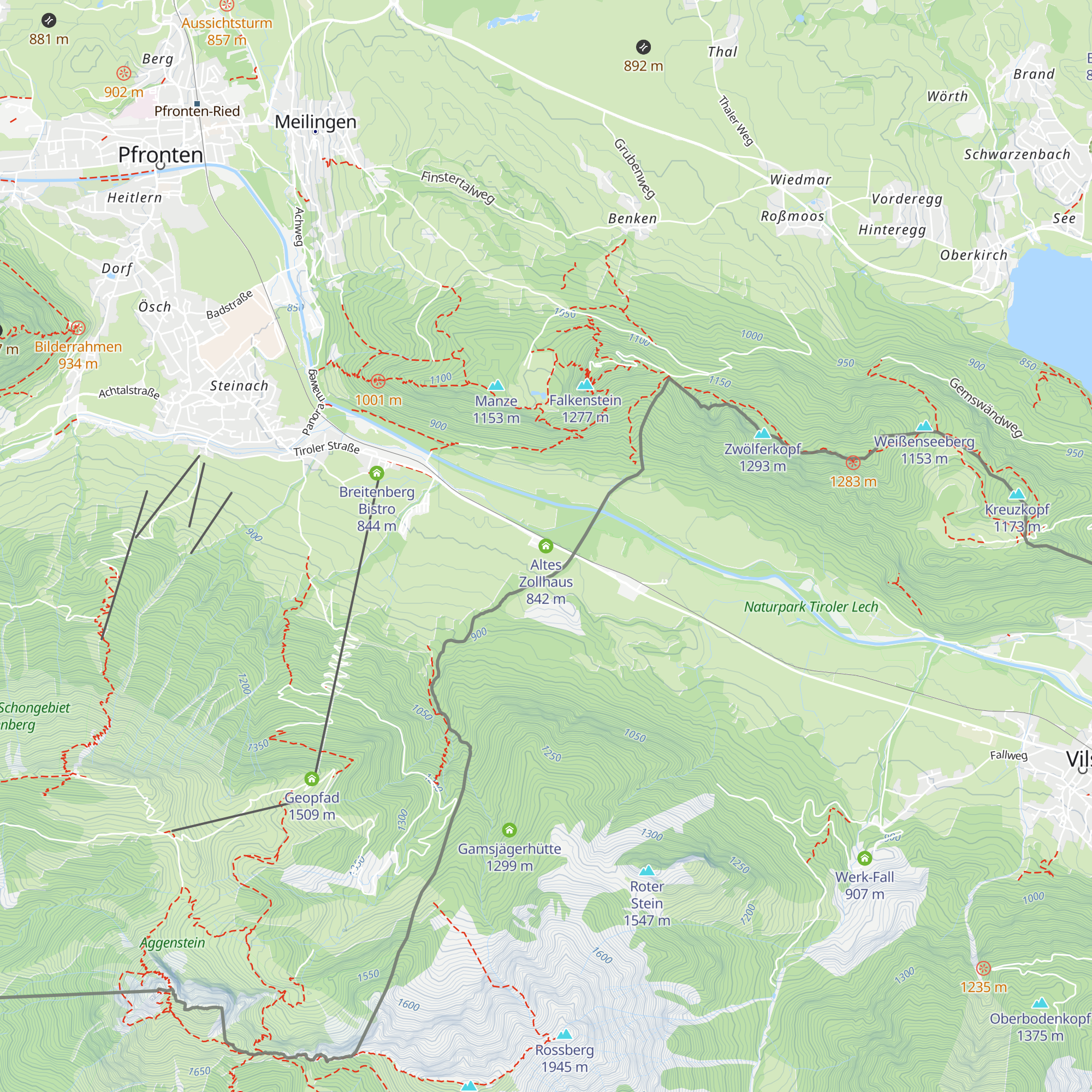 Altes Zollhaus map
