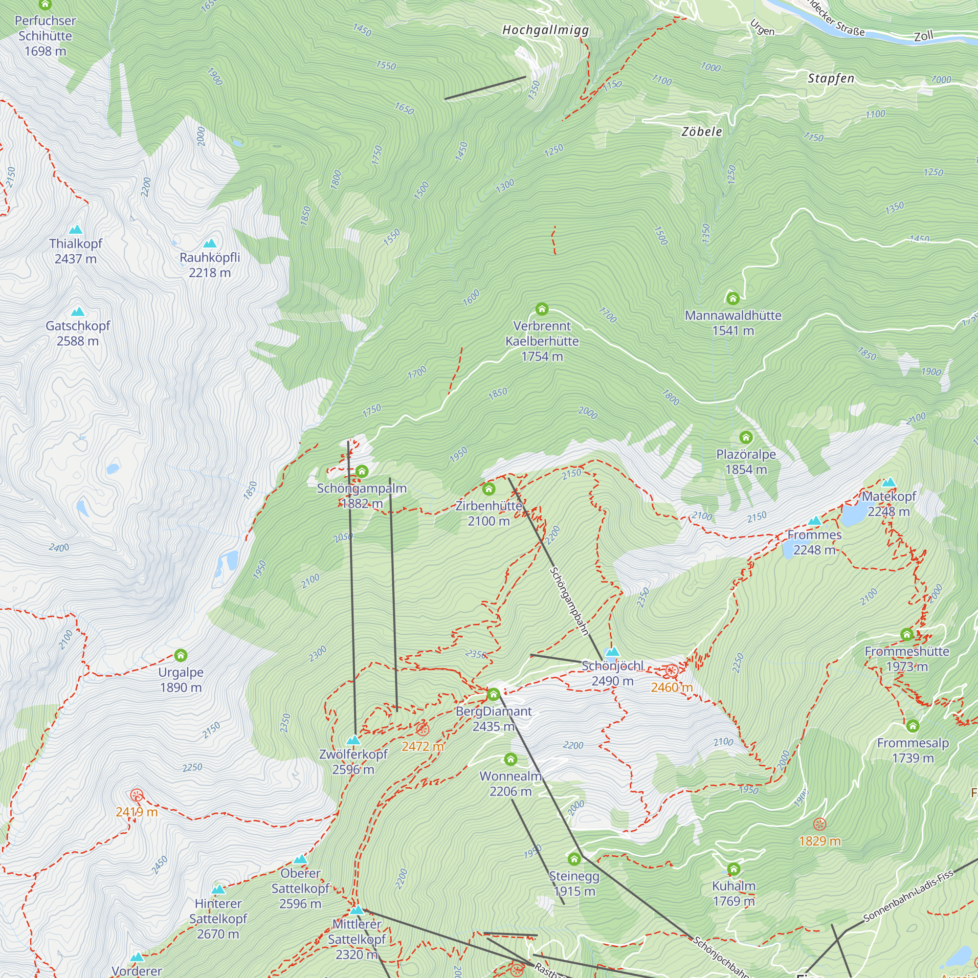 Zirbenhütte map