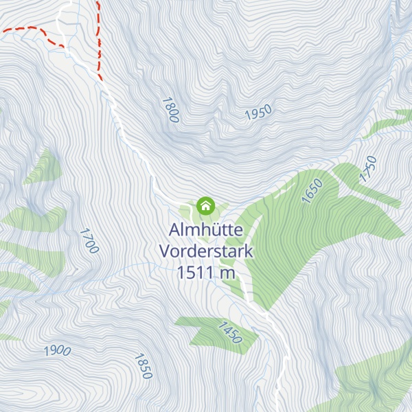 Map of Almhütte Vorderstark
