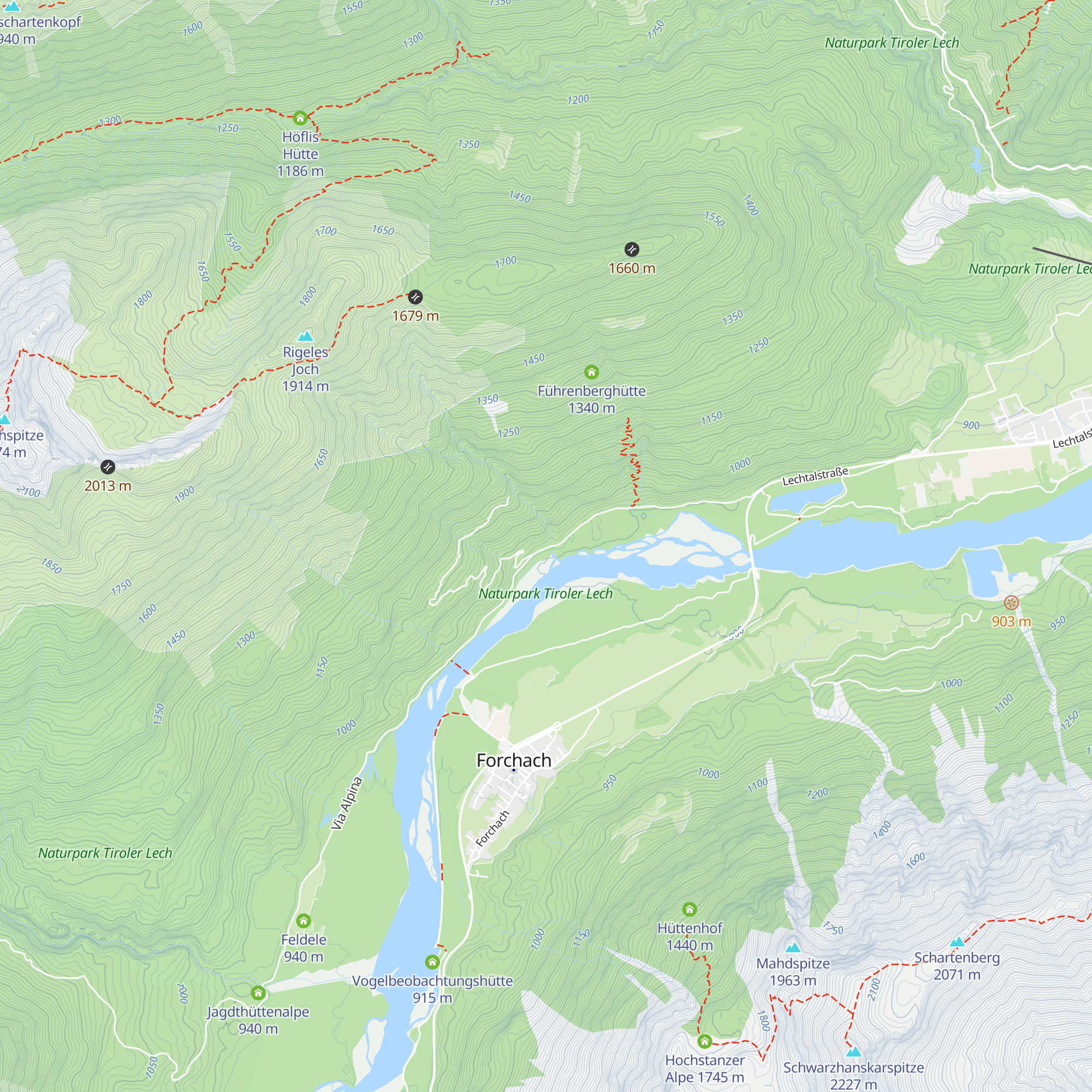 Stuibenhütte map