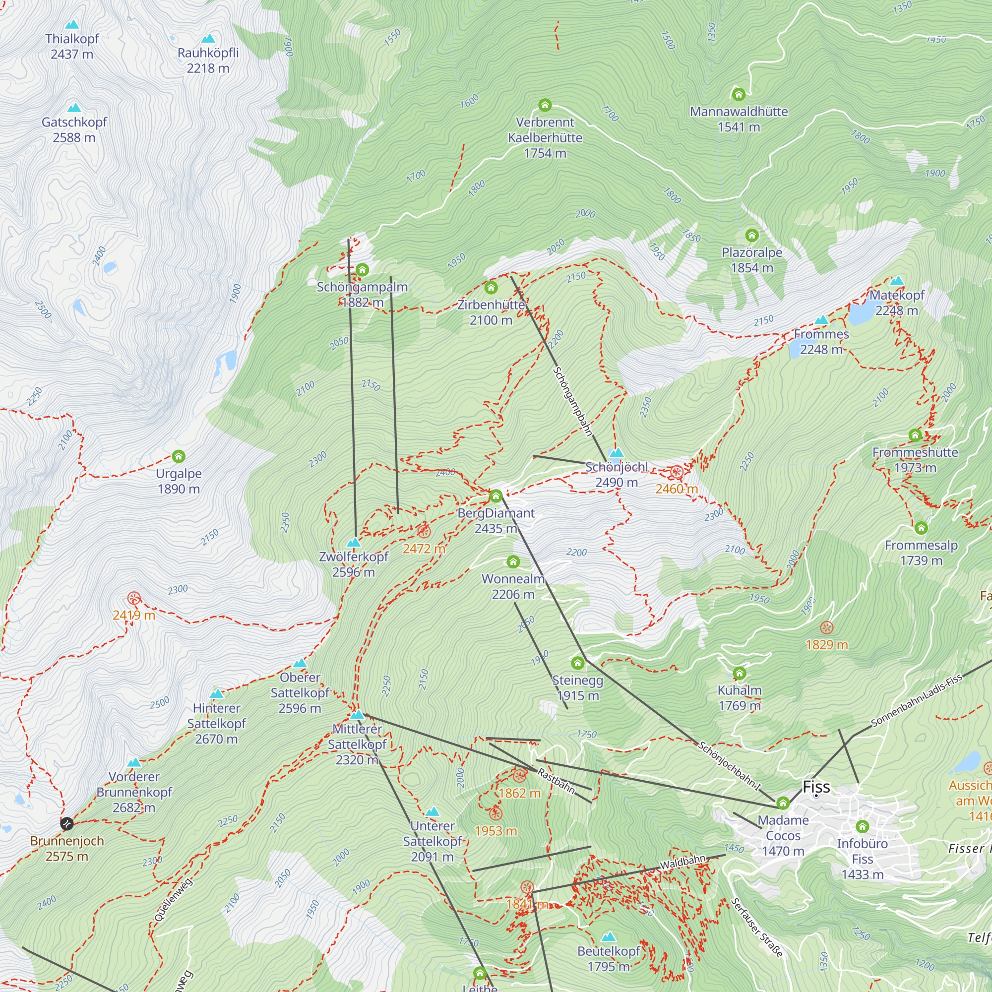 BergDiamant map
