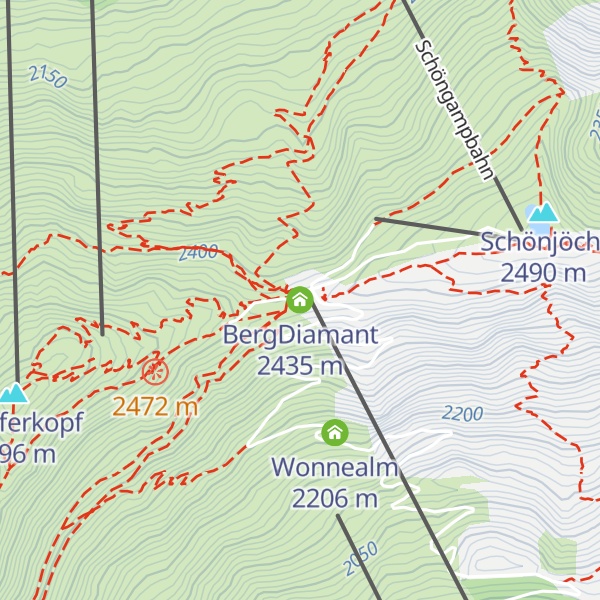 Map of BergDiamant