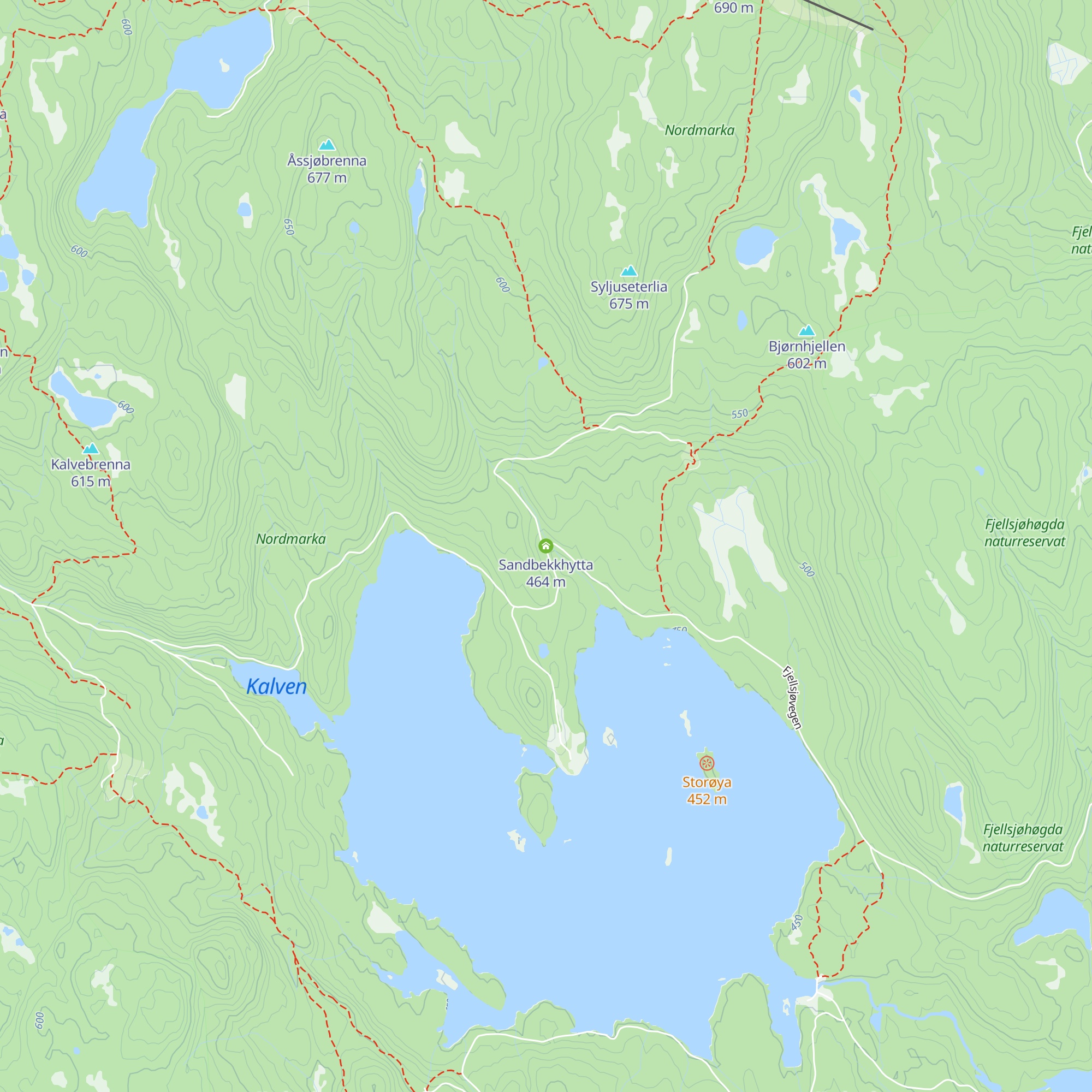Sandbekkhytta map