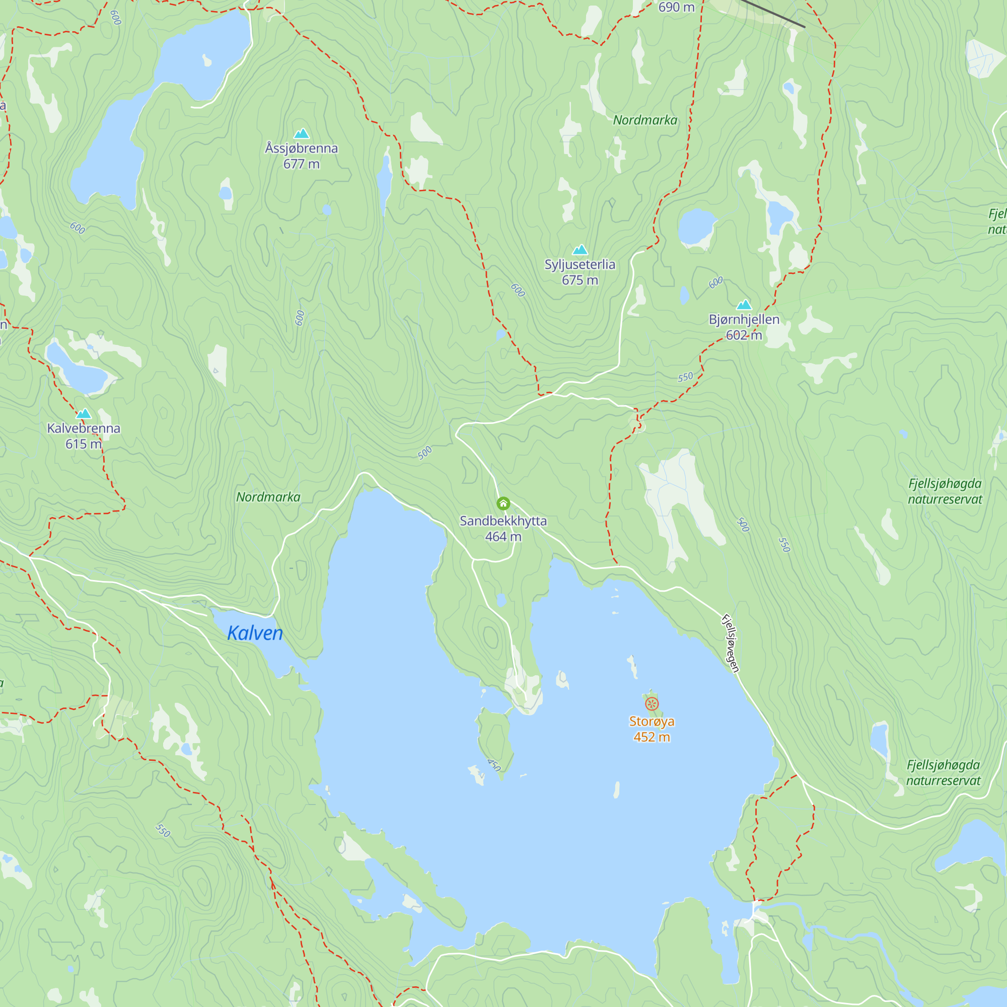 Sandbekkhytta map