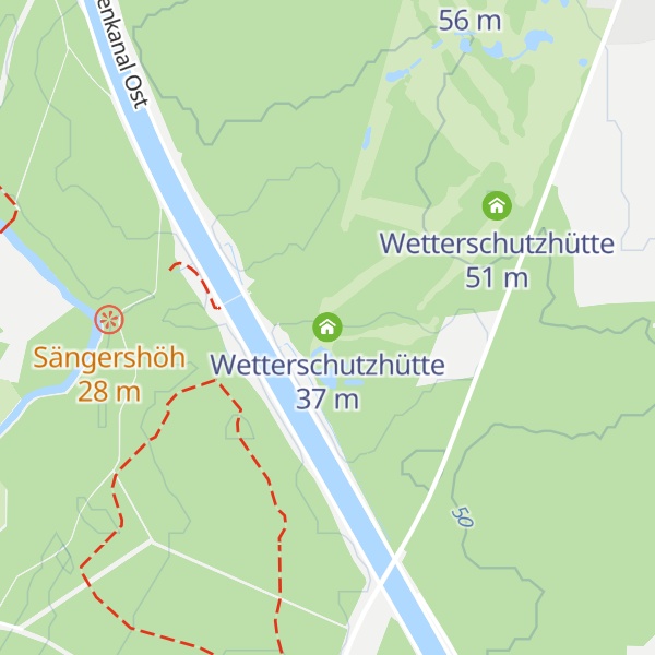 Map of Wetterschutzhütte