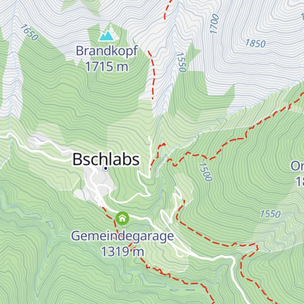 Map of Kreuzspitzhütte