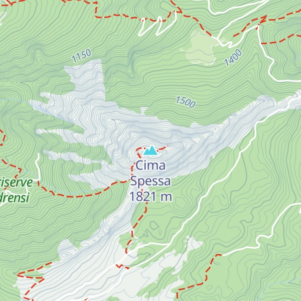 Map of Cima Spessa