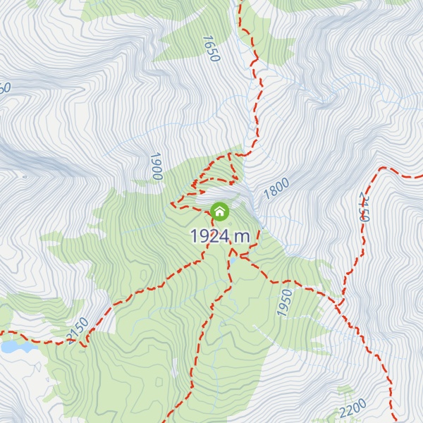 Map of Hanauer Hütte