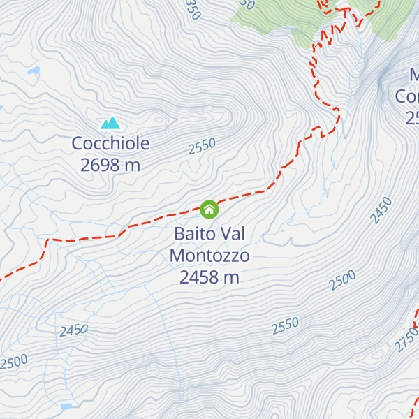 Map of Baito Val Montozzo