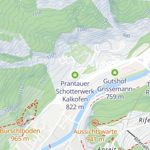 Map of Prantauer Schotterwerk Kalkofen