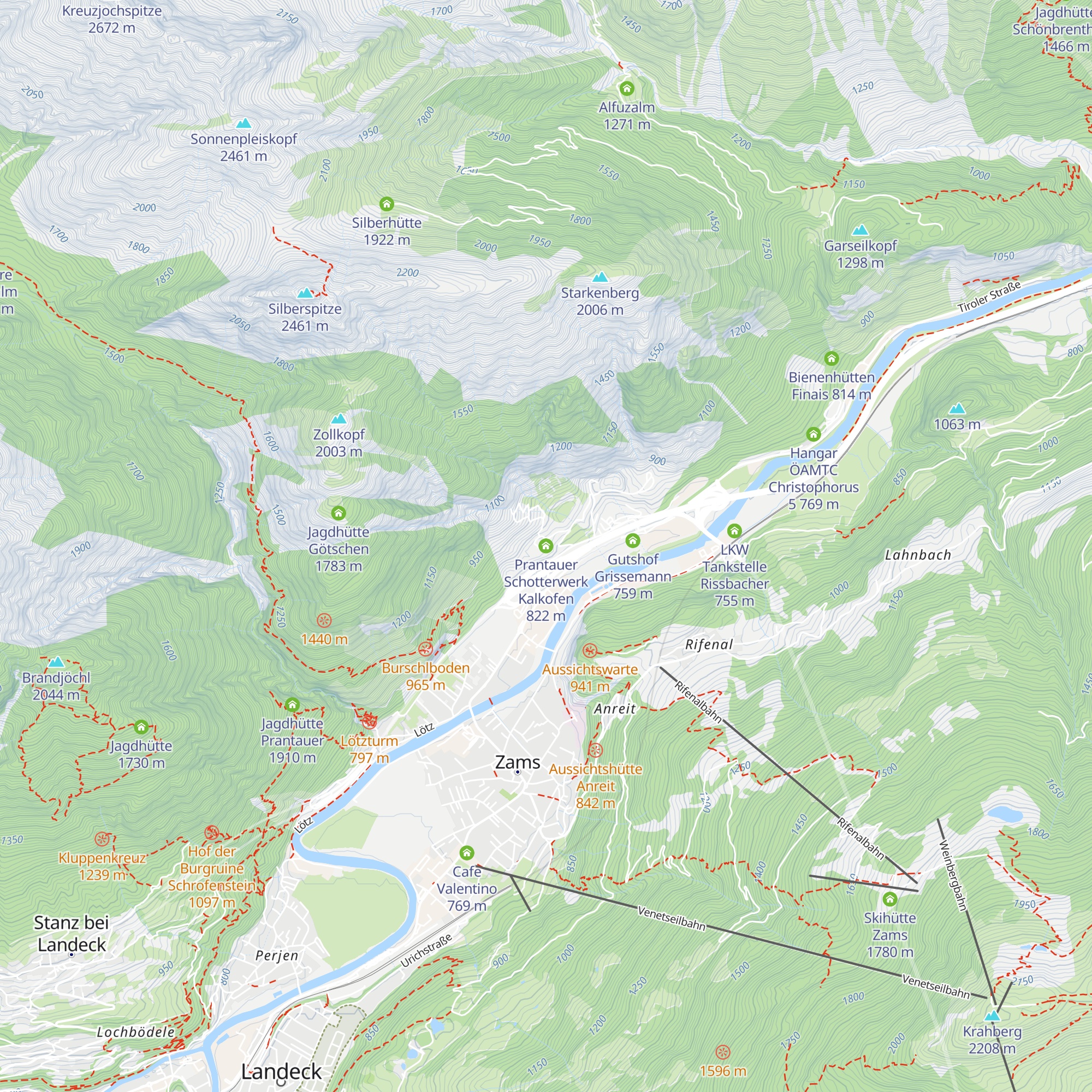 Prantauer Schotterwerk Kalkofen map