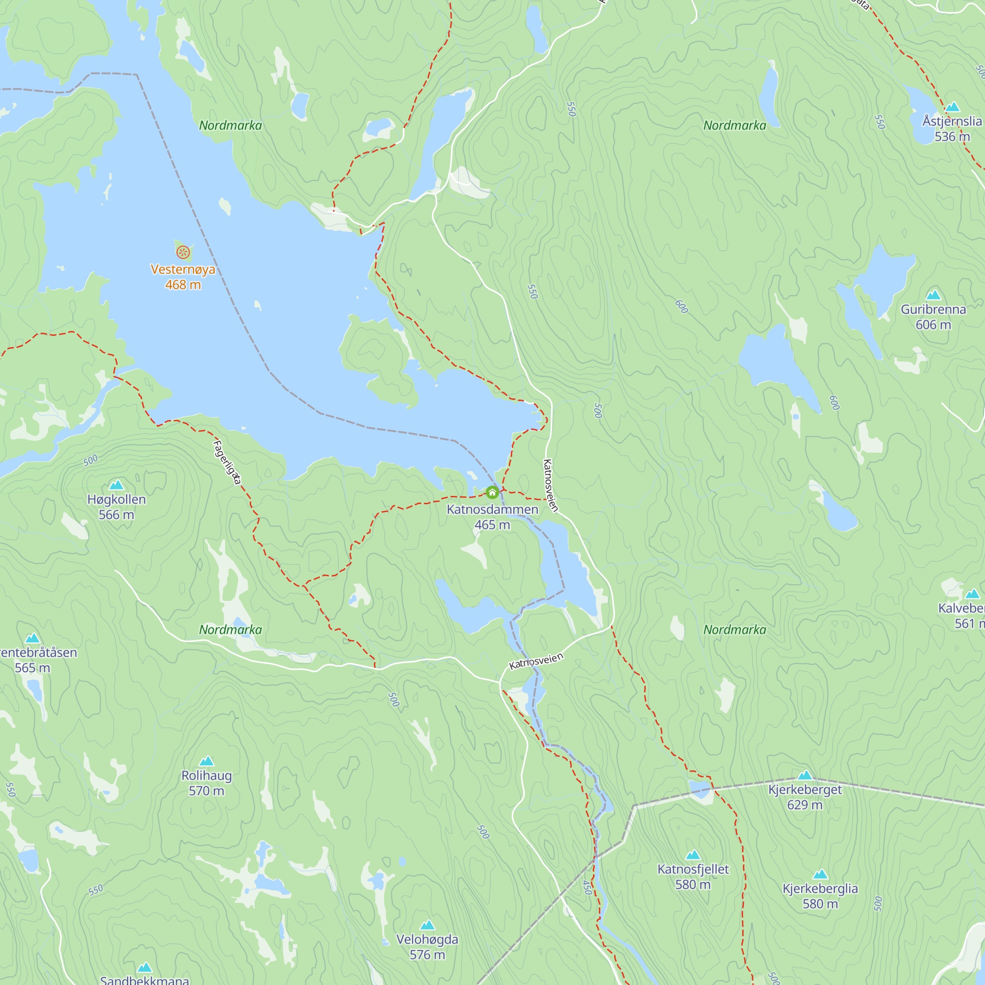 Katnosdammen map
