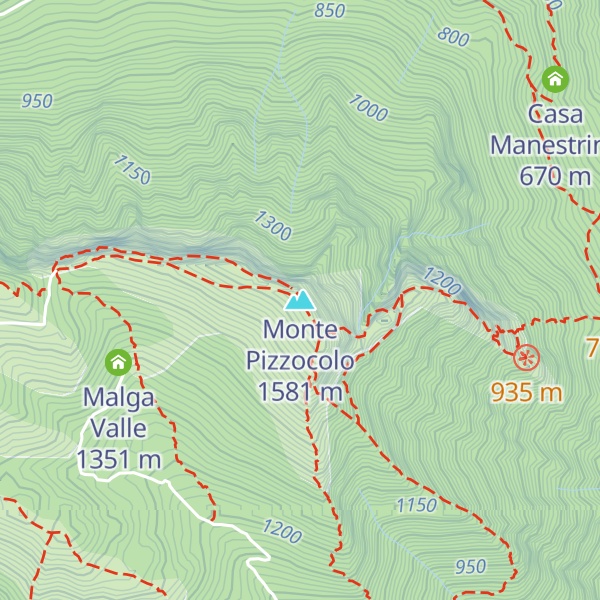 Map of Monte Pizzocolo