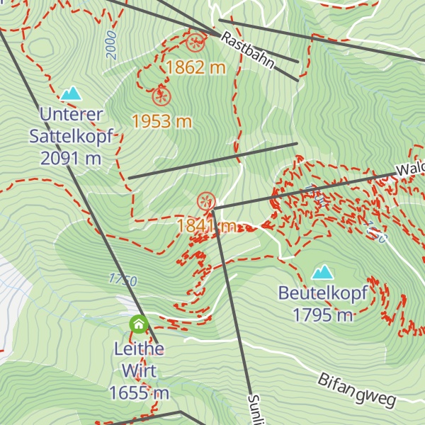 Map of Sunliner Bergstation