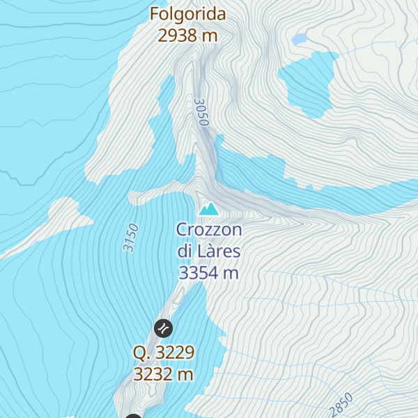 Map of Crozzon di Làres