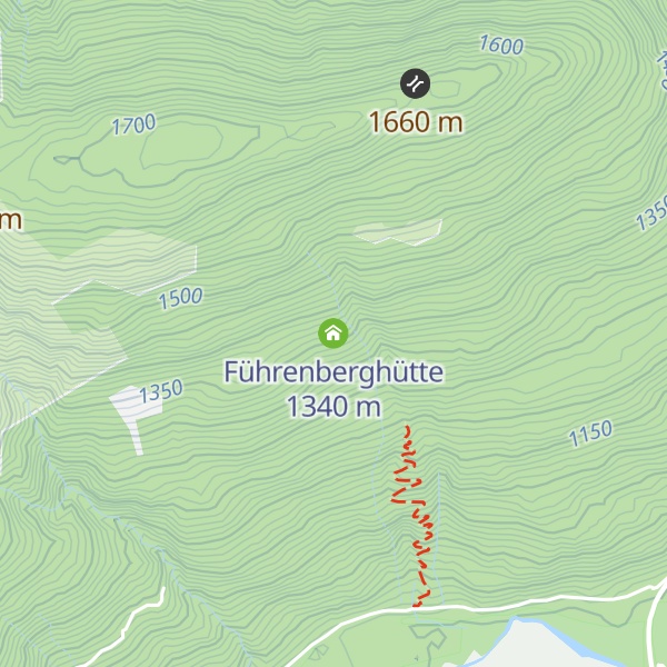 Map of Führenberghütte