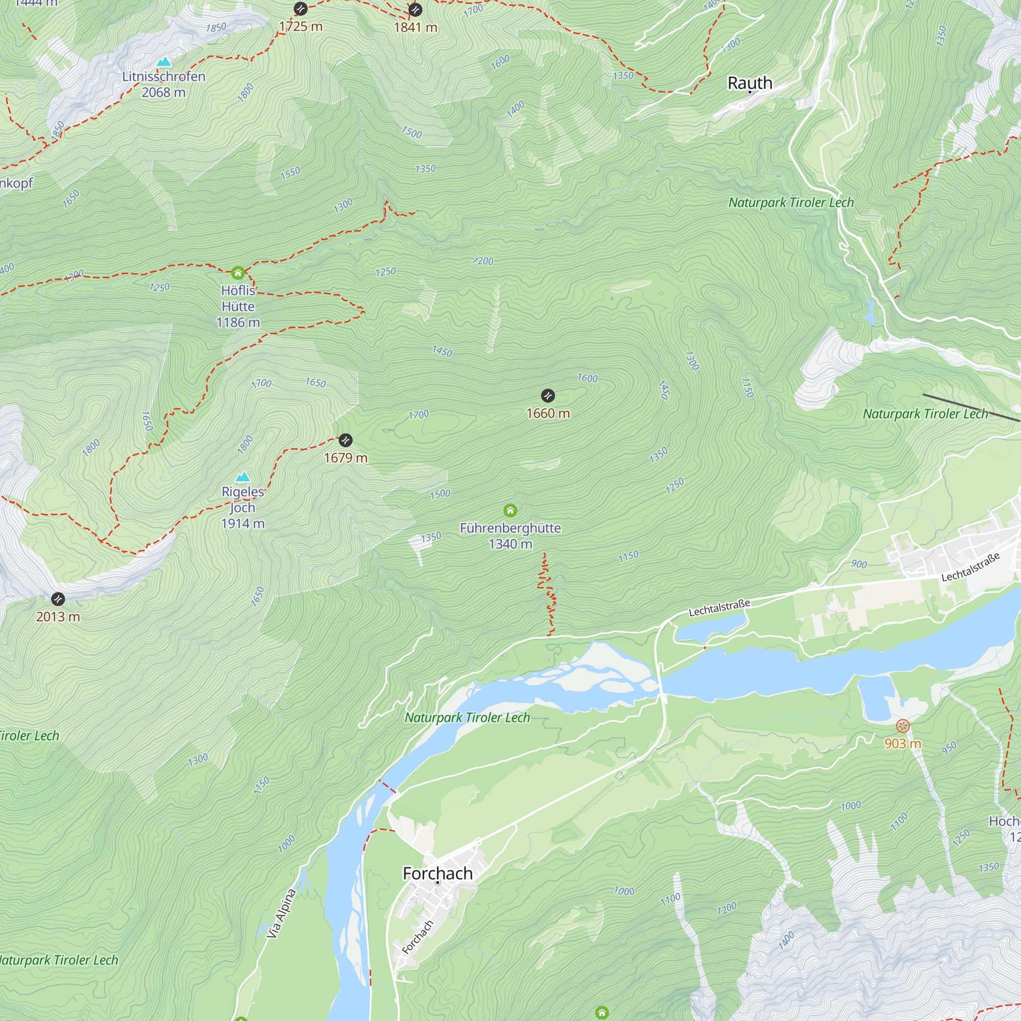 Führenberghütte map
