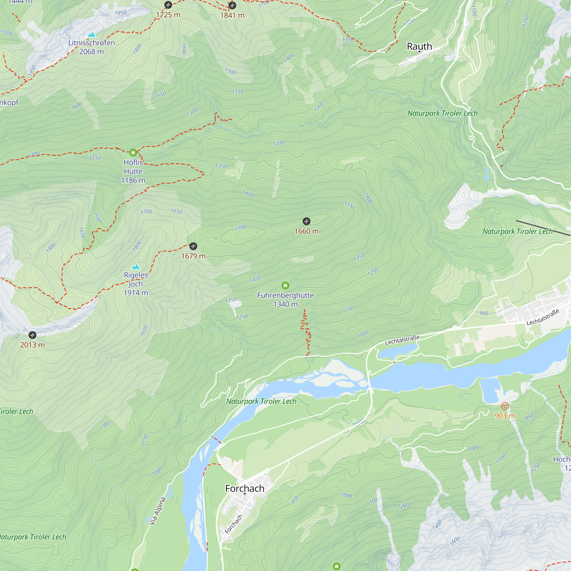 Führenberghütte map