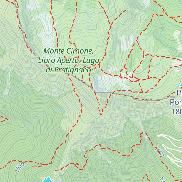 Map of Monte Rondinaio