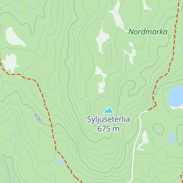 Map of Syljusæterkollen