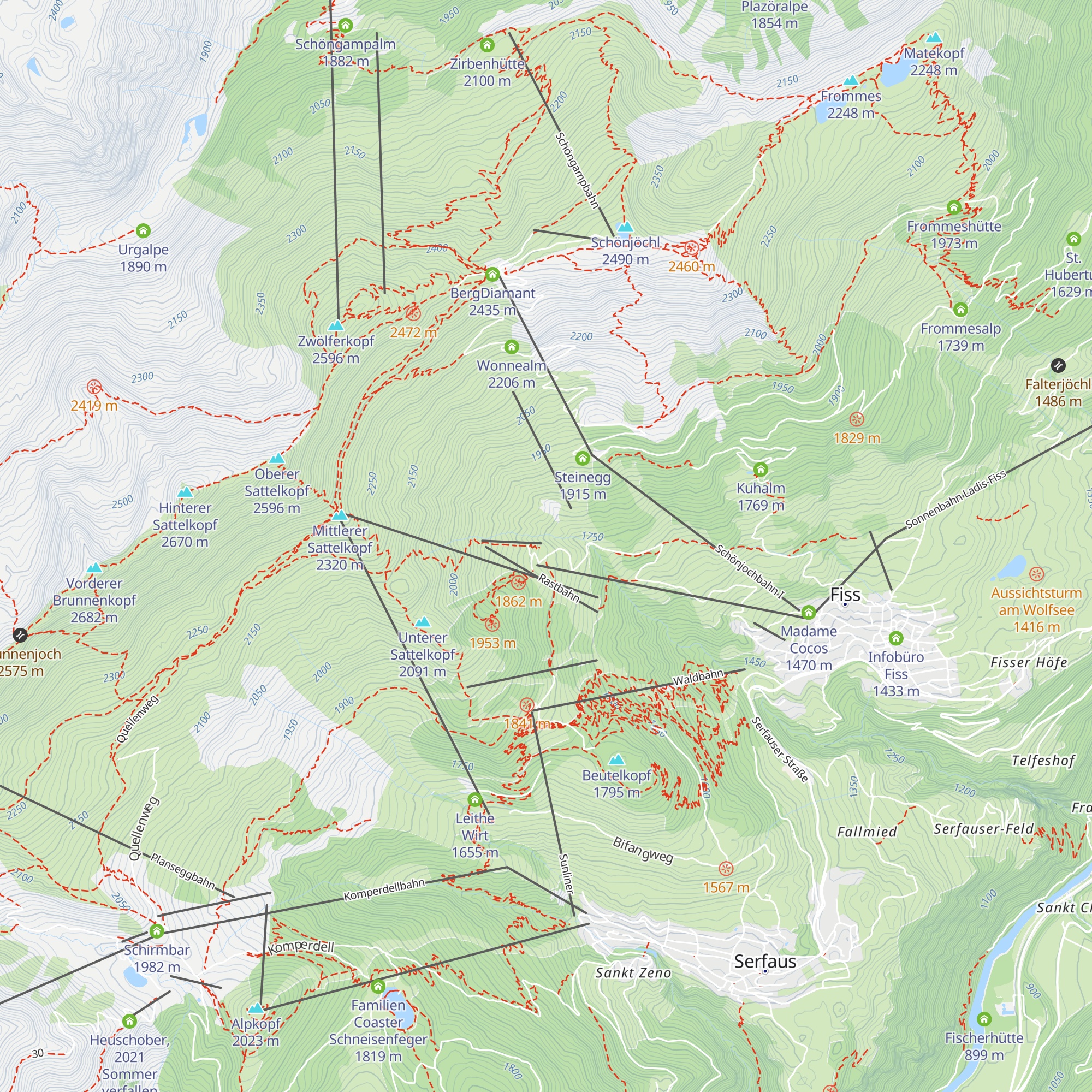 Möseralm map