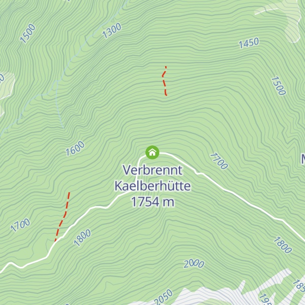 Map of Verbrennt Kaelberhütte
