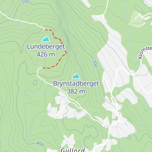 Map of Brynstadberget