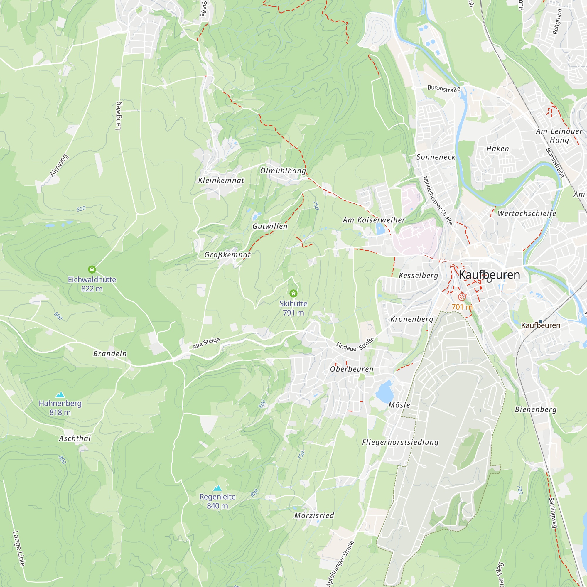 Skihütte map