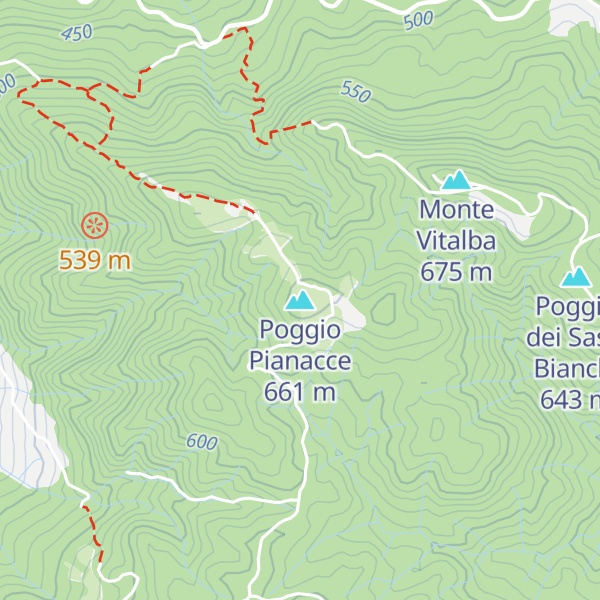 Map of Poggio Pianacce