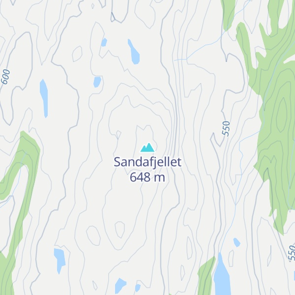 Map of Sandafjellet
