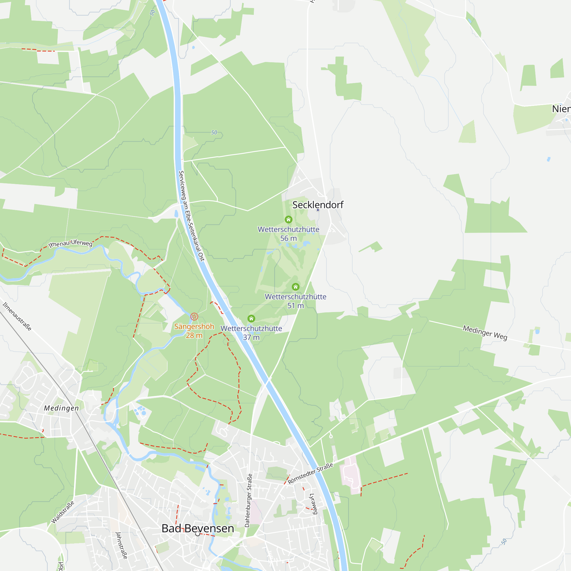 Wetterschutzhütte map