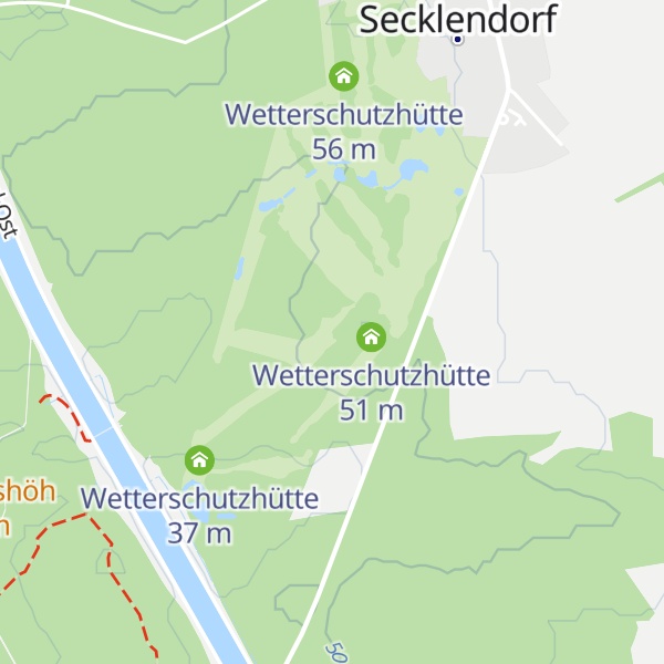 Map of Wetterschutzhütte