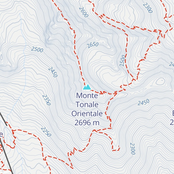 Map of Monte Tonale Orientale