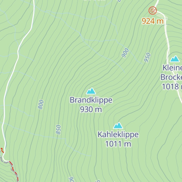 Map of Brandklippe