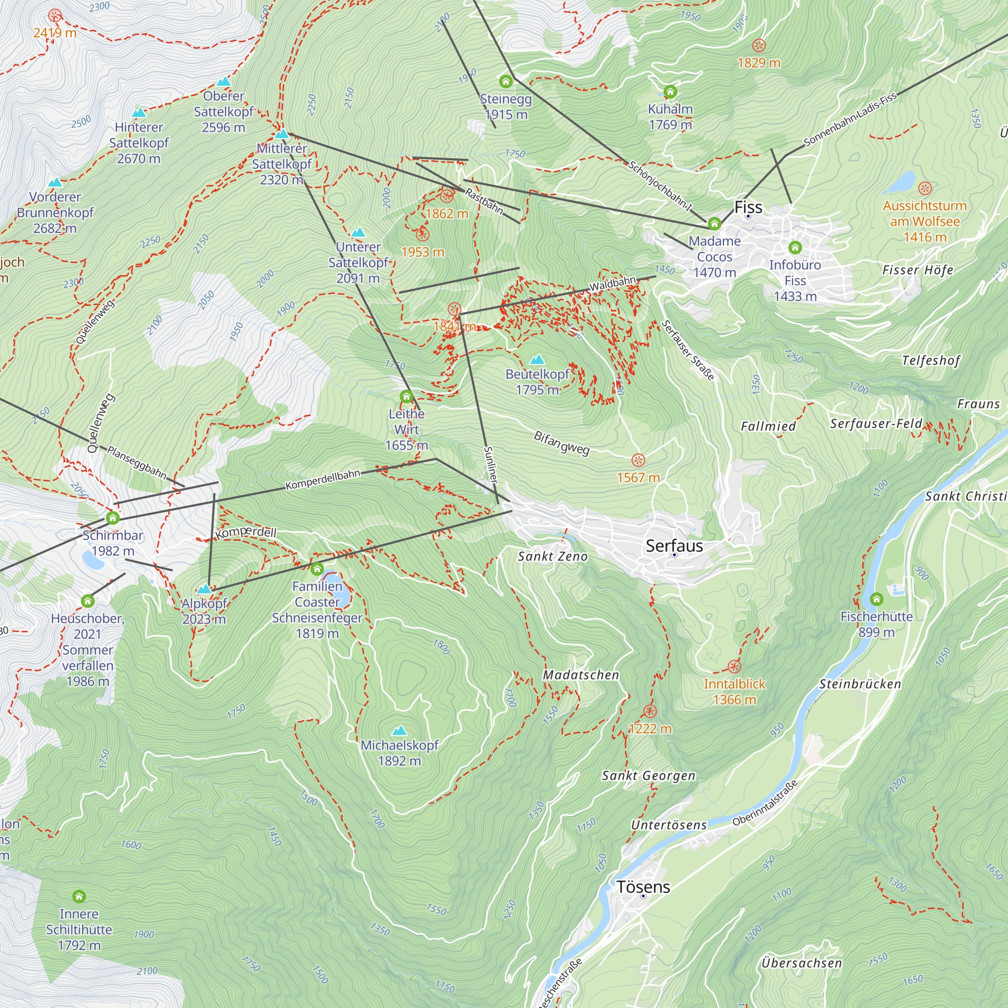 Schirmbar map