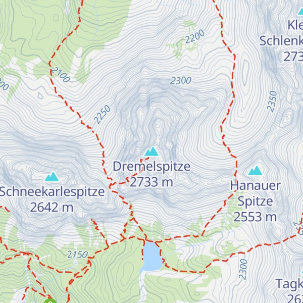 Map of Dremelspitze