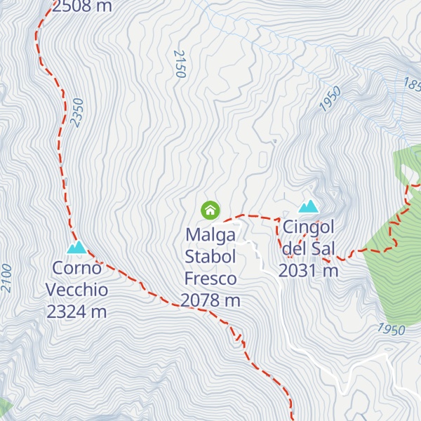 Map of Malga Stabol Fresco