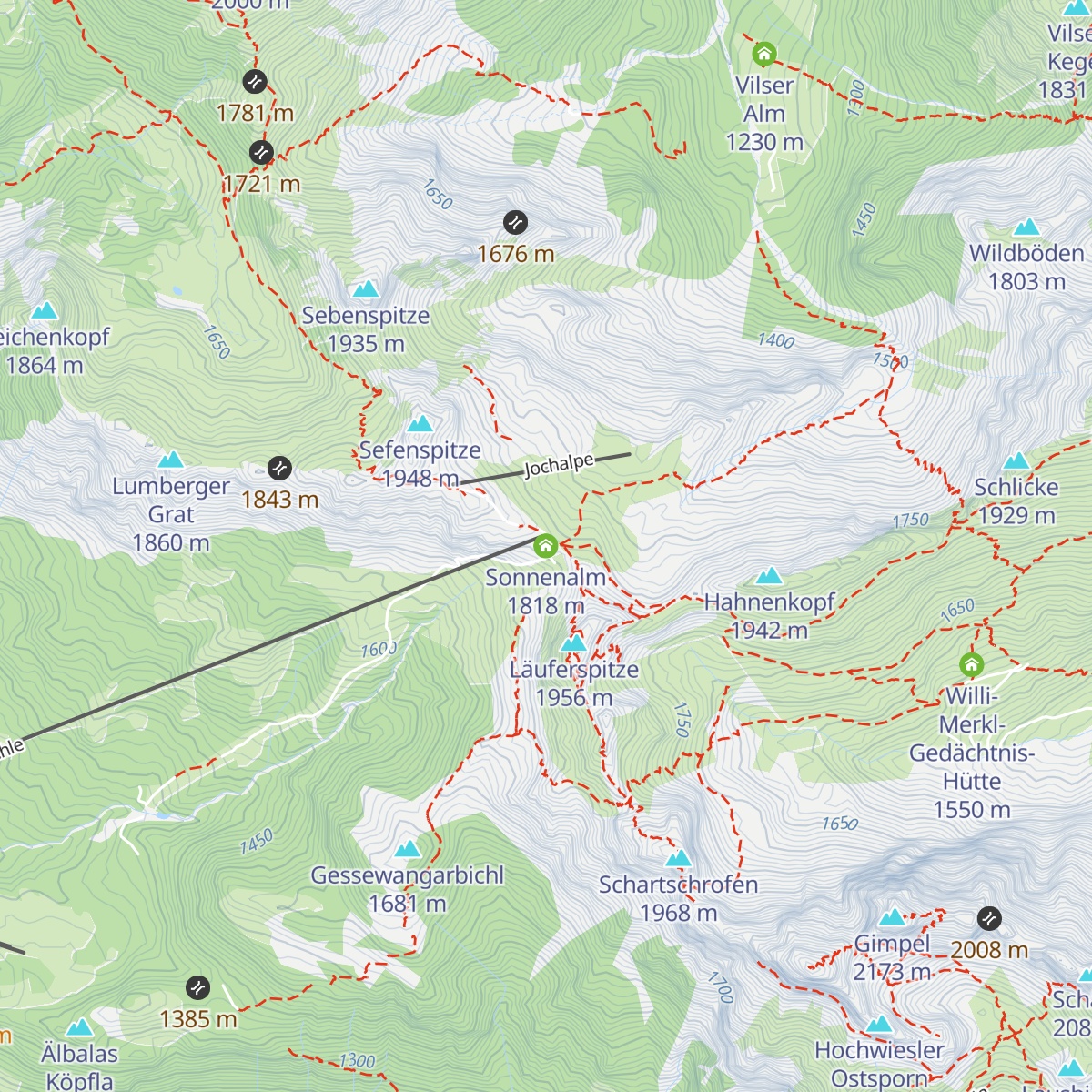 Sonnenalm map