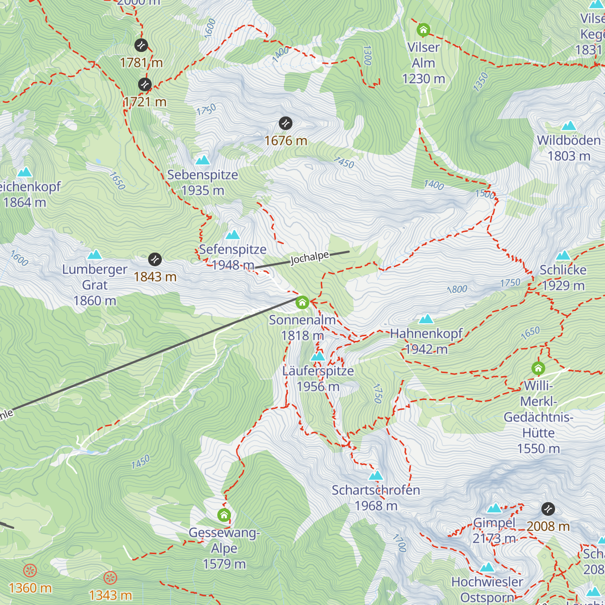 Sonnenalm map